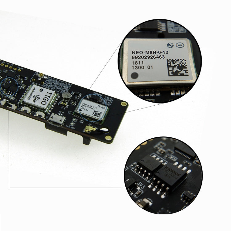 TTGO T-Beam ESP32 WiFi無線藍牙模塊ESP 32 GPS NEO-M8N LORA 32，帶868MHz天線 & 18650電池槽