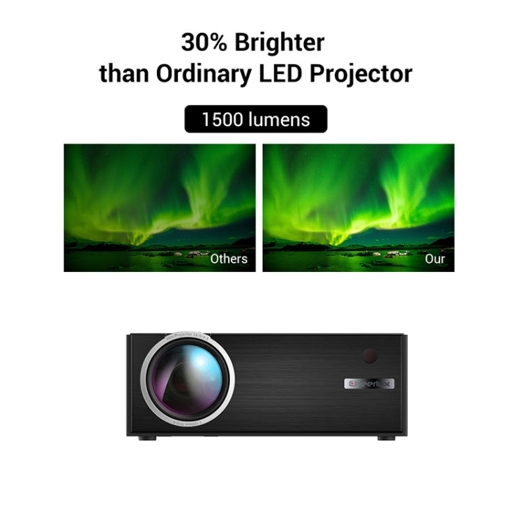 Cheerlux C7 1800流明 800 x 480 720P 1080P 高清智能投影儀 支持HDMI / USB / VGA / AV / SD 基礎款