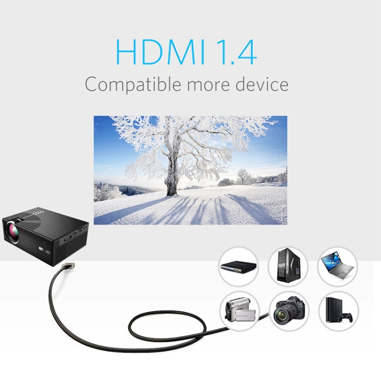 Cheerlux C7 1800流明 800 x 480 720P 1080P 高清智能投影儀 支持HDMI / USB / VGA / AV / SD 基礎款