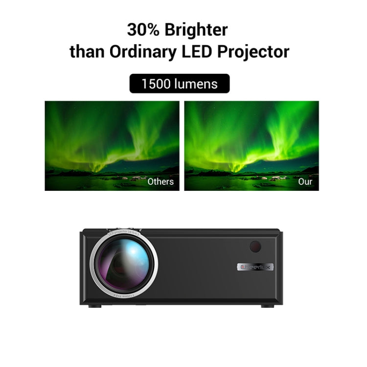 Cheerlux C8 1800流明 1280x800 720P 1080P WiFi同屏版高清智能投影儀 支持HDMI / USB / VGA / AV