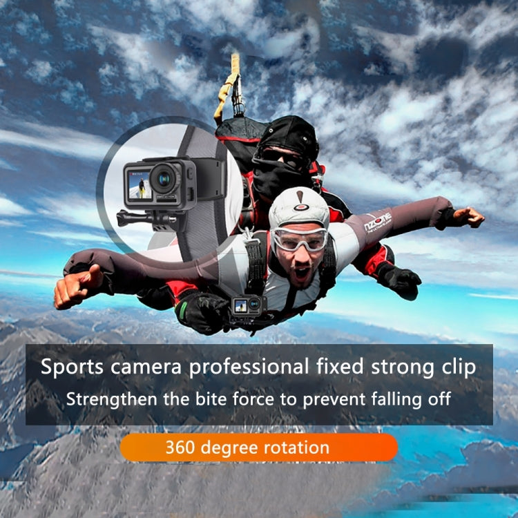 RUIGPRO 360 Degree Rotation Backpack Rec-Mounts Clip Clamp Mount + Phone Clamp for GoPro, Insta360, DJI and Other Action Cameras