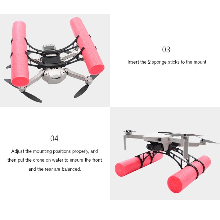 STARTRC 1106776 適用於DJI大疆御mini無人機增高減震腳架水上降落架浮力棒