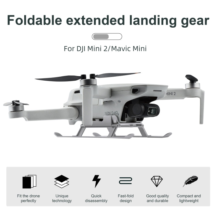 STARTRC 1106837 適用於DJIDJI Mini 2 / Mavic Mini迷你無人機防摔防碰撞快拆延長增高腳架