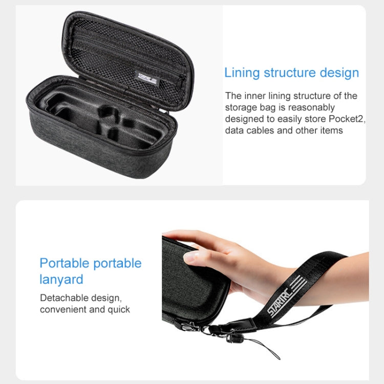 STARTRC 適用於大疆DJI Pocket 2專用小巧便攜 防震抗壓機身收納包