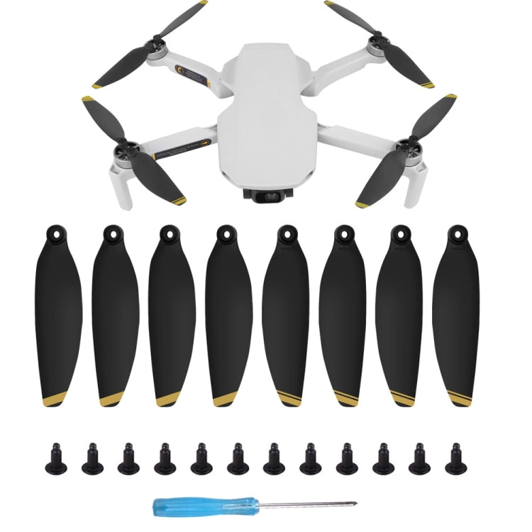 Sunnylife 4726F 8片/套 低噪音機翼螺旋槳無人機配件適用於大疆Mini 2