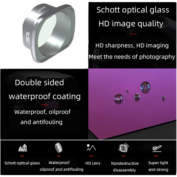 JSR 適用於大疆DJI FPV KS STAR 濾鏡 鋁合金框