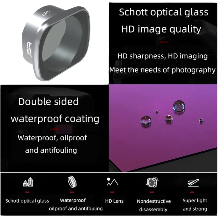 JSR 適用於大疆DJI FPV  KS CPL濾鏡 鋁合金框