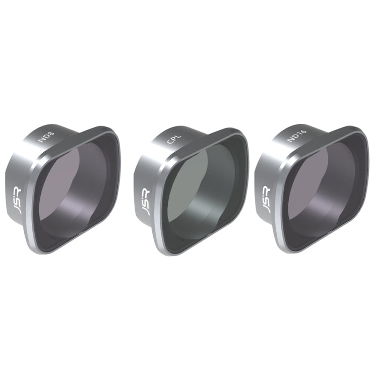 JSR 適用於大疆DJI FPV  KS 3-IN-1 ND8+ND16+CPL 濾鏡 鋁合金框