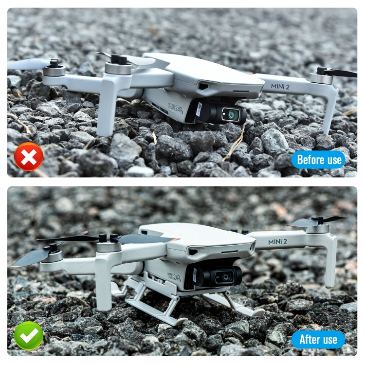 STARTRC 1109190 適用於大疆DJI Mavic Mini/ Mini 2可摺疊防臟起落架夜間指示發光腳架