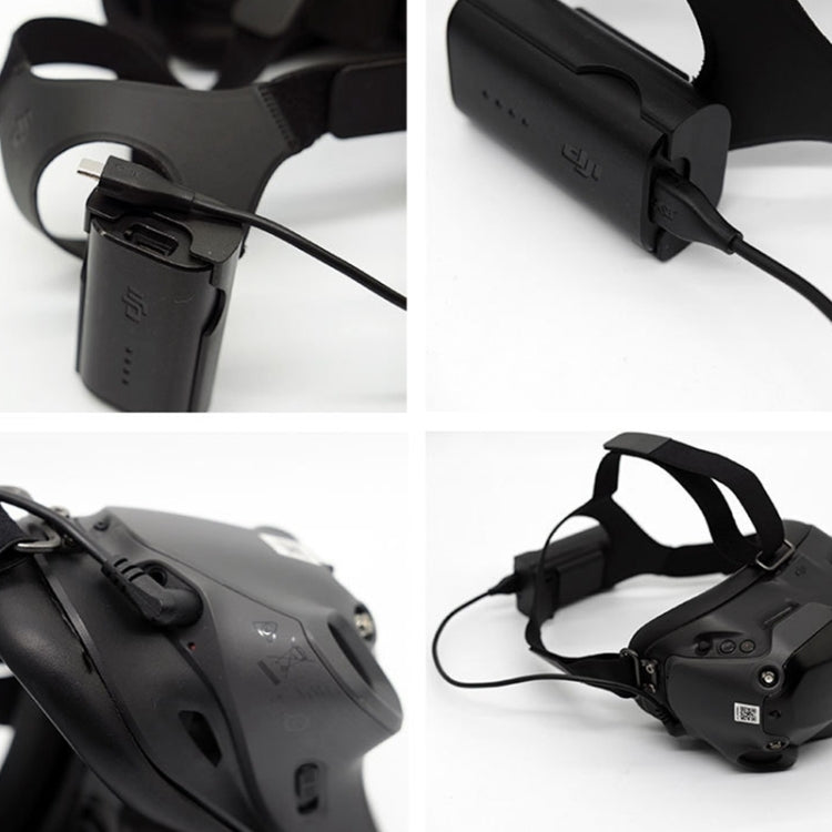 FPV-TDDCH-CQT 用於大疆DJI PFV 穿越機眼鏡V2頭帶背掛電池盒外殼