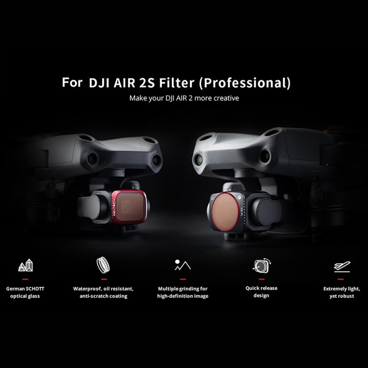 PGYTECH P-16B-060 適用於DJI AIR 2S UV濾鏡