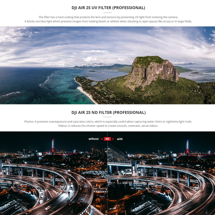 PGYTECH P-16B-063 適用於DJI AIR 2S NDPL8+NDPL16+NDPL32+NDPL64濾鏡