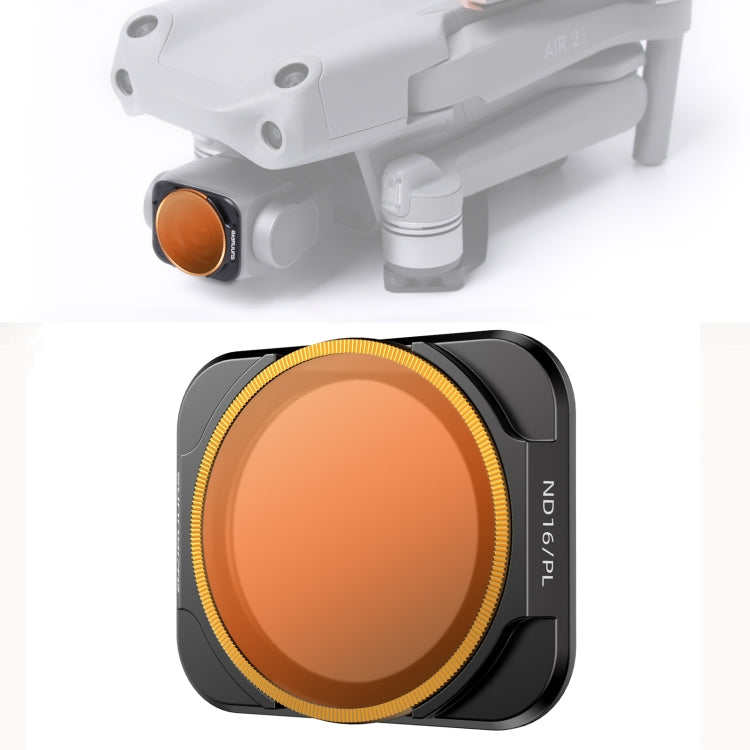 Sunnylife A2S-FI9343 適用於大疆DJI AIR 2S 單個ND16PL濾鏡