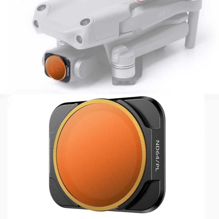 Sunnylife A2S-FI9343 適用於大疆DJI AIR 2S 單個ND64PL濾鏡