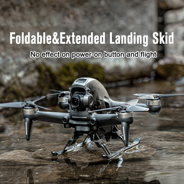 STARTRC 1109399 適用於大疆DJI FPV 穿越機專用可摺疊增高腳架起落架快速拆裝防摔緩衝訓練架