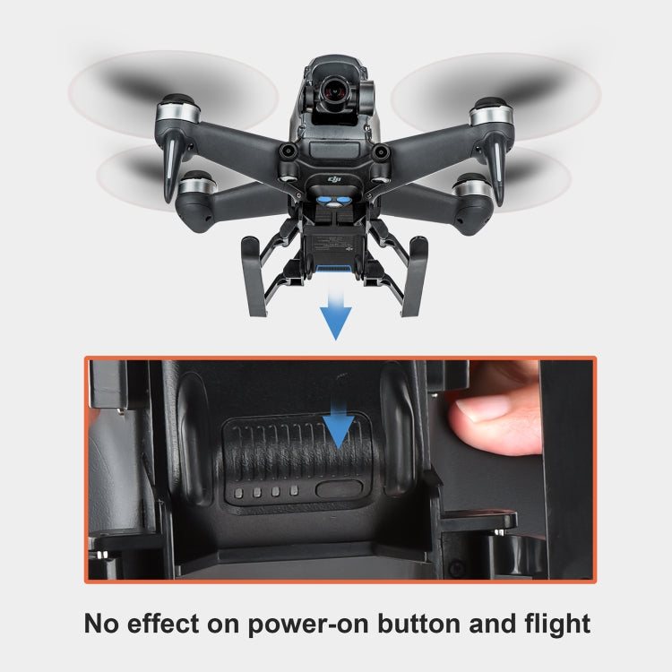 STARTRC 1109399 適用於大疆DJI FPV 穿越機專用可摺疊增高腳架起落架快速拆裝防摔緩衝訓練架