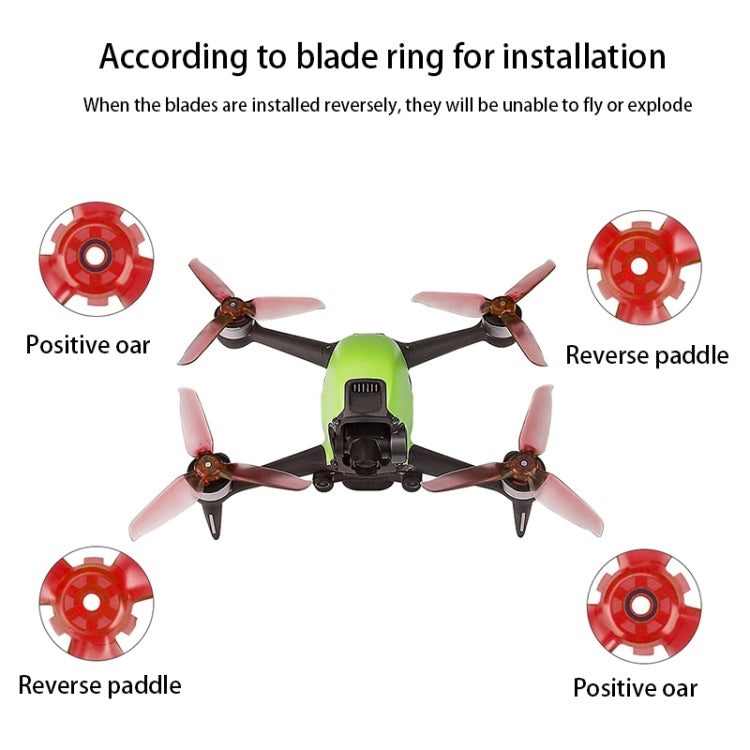 RCSTQ 2對裝 彩色槳適用大疆DJI FPV 飛行器穿越機透明螺旋槳