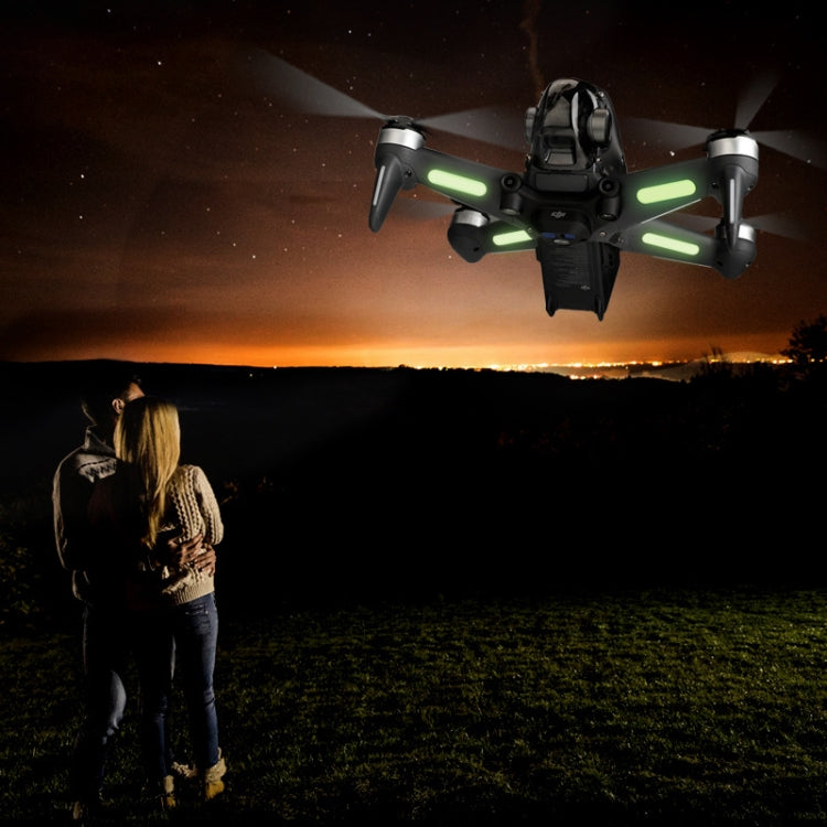 RCSTQ 2片裝 夜光貼紙適用大疆DJI FPV Combo飛行器穿越機夜航熒光貼紙