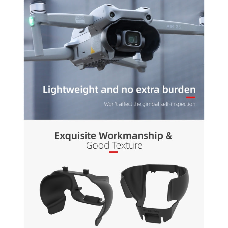 Sunnylife A2S-Q9350 大疆 DJI AIR 2S/御AIR 2鏡頭遮陽防眩光遮光罩