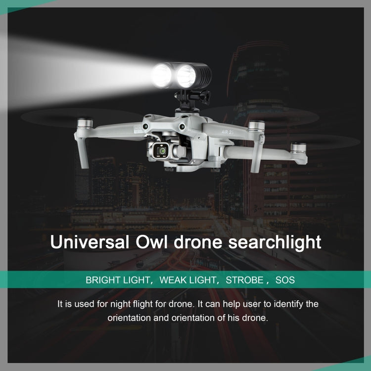 STARTRC 適用於大疆DJI AIR 2S/御   MAVIC AIR 2/御 MAVIC 2/FPV  無人機通用貓頭鷹可充電探照燈夜航燈補光燈信號燈