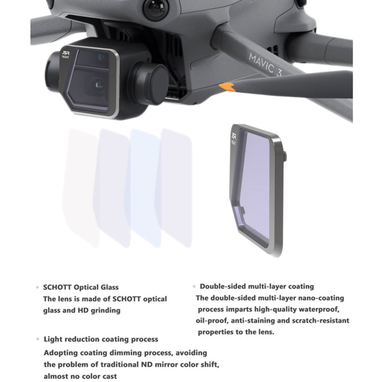 適用於大疆DJI御Mavic3 KB  可調VND2-5濾鏡