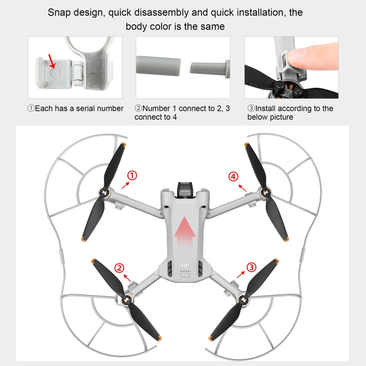 STARTRC 適用於DJI大疆御Mini 3 Pro  槳恭弘=叶 恭弘保護圈防撞圈一體保護罩