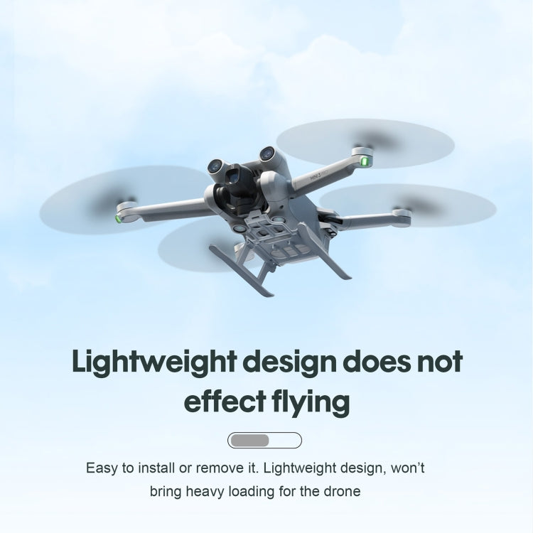 STARTRC 適用於大疆DJI Mini 3 Pro 防臟防摔起落架快拆裝可摺疊增高腳架