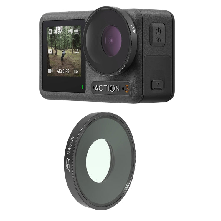 JSR 適用於DJI Osmo Action 3運動相機MCUV鏡頭濾鏡 ACTION3 LS MCUV