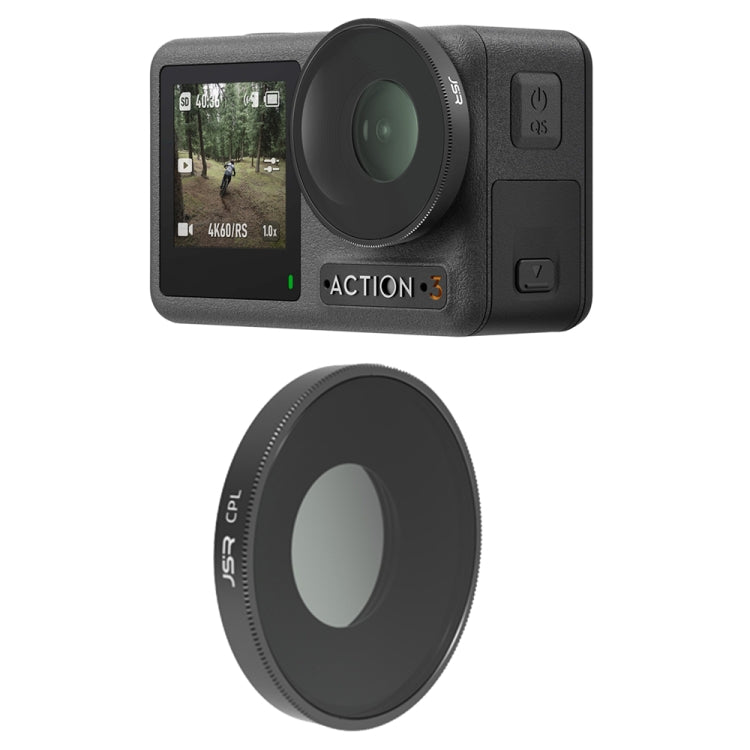 JSR 適用於DJI Osmo Action 3運動相機CPL鏡頭濾鏡