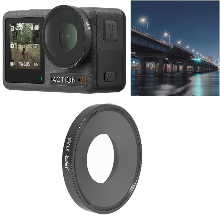JSR 適用於DJI Osmo Action 3運動相機 星光鏡頭濾鏡