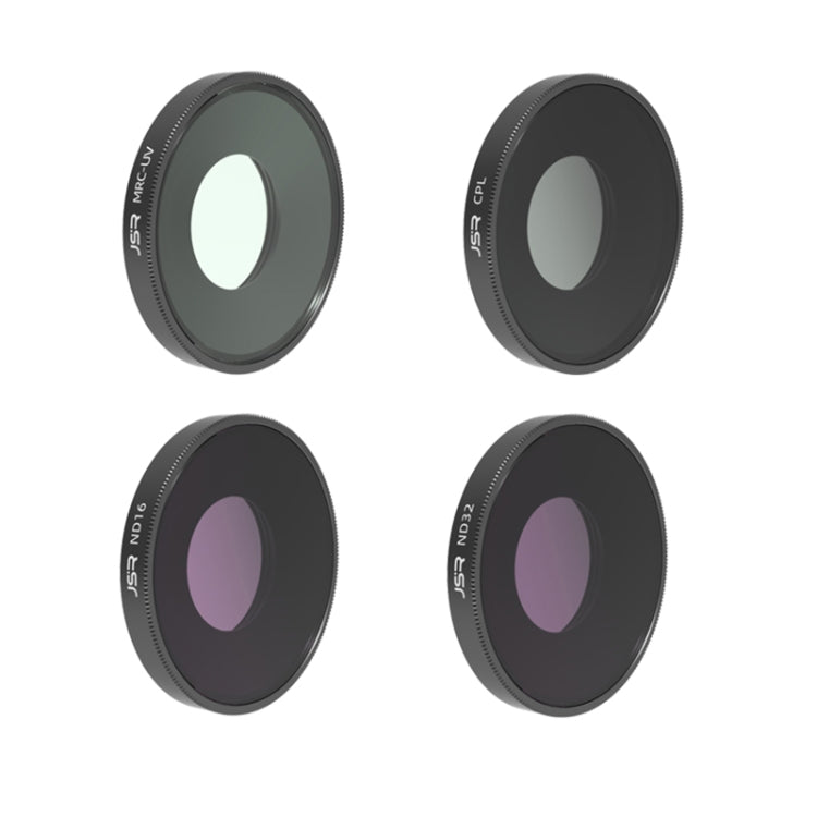 JSR 適用於DJI Osmo Action 3運動相機4合一UV CPL ND16 ND32 濾鏡