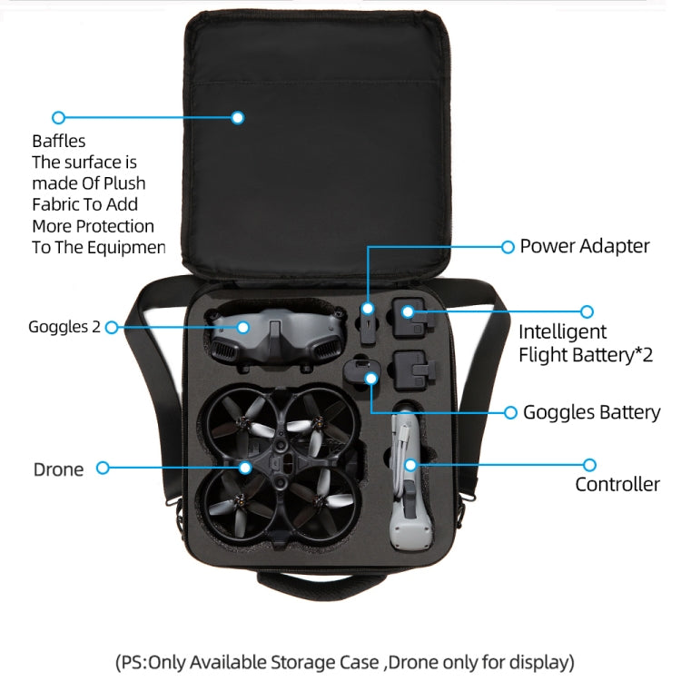 適用於DJI Avata 便攜單肩斜跨包收納包