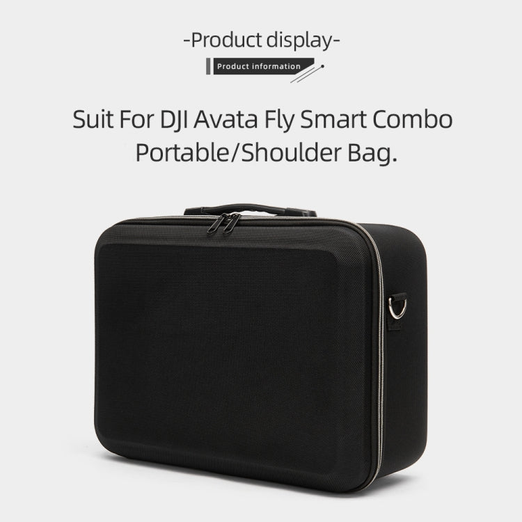 適用於DJI Avata 黑色大盒子便攜包收納單肩無人機配件包 尺寸:38 x 28 x 15cm