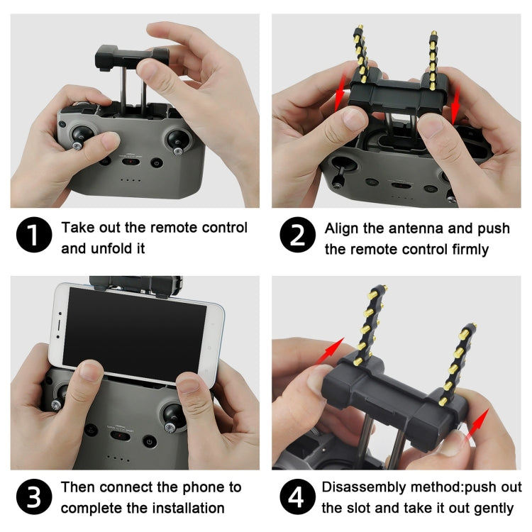 STARTRC 適用於DJI大疆 Mini 2 御 Mavic Air 2 增程八木天線信號增強器 銅棒款 5.8GHz
