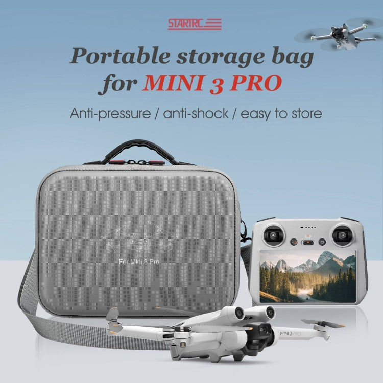 STARTRC 適用於DJI 大疆 Mini 3 Pro / DJI RC帶屏遙控器手提斜挎包收納包一體成型