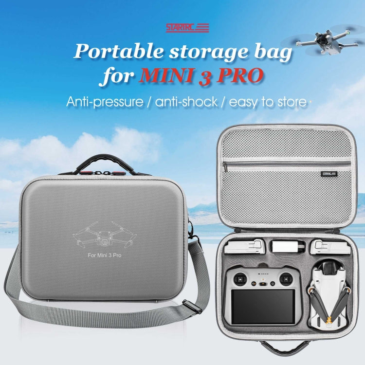 STARTRC 適用於DJI 大疆 Mini 3 Pro / DJI RC帶屏遙控器手提斜挎包收納包一體成型