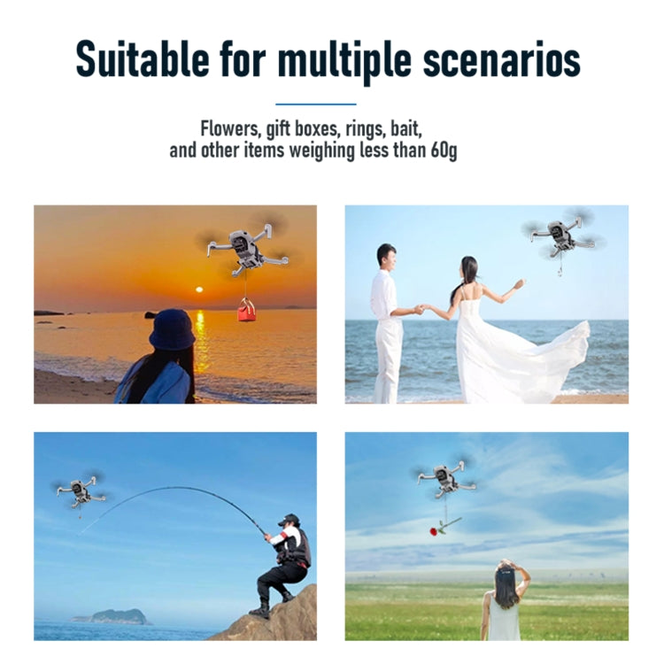 For DJI Mini 2 / Mini 2 SE / Mini 3 / Pro STARTRC Air-Dropping System Thrower Parabolic Bracket