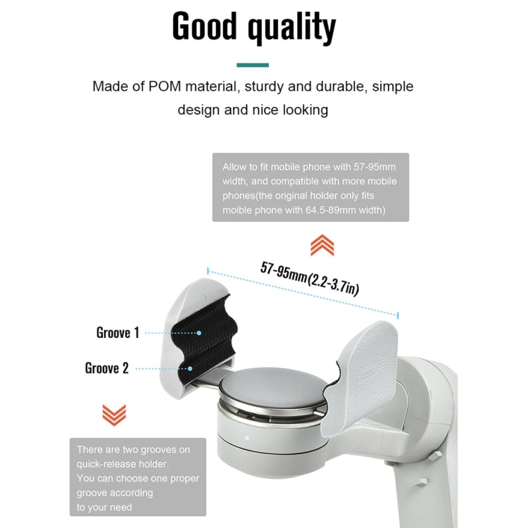 STARTRC  1109219 適用於DJI OM4 手持雲台 手機快拆支架 磁吸手機扣延長支架