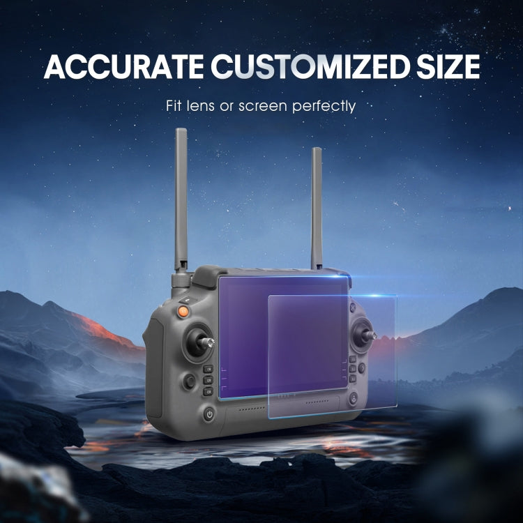 STARTRC 2片裝  適用於DJI RC Plus帶屏遙控器 磨砂紫光護眼鋼化膜防爆膜