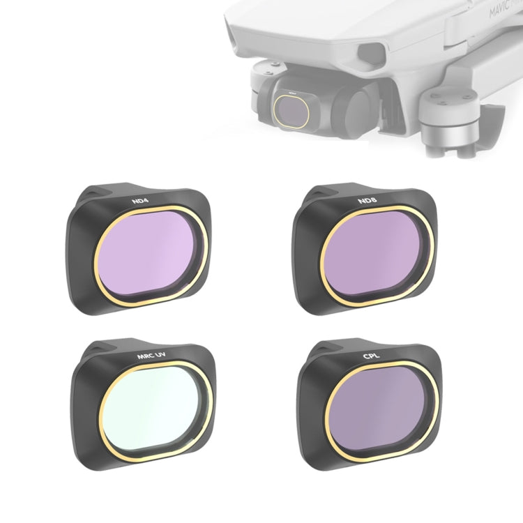 適用於大疆御MAVIC mini 御MINIKT-4IN1  UV+CPL+ND4+ND8濾鏡