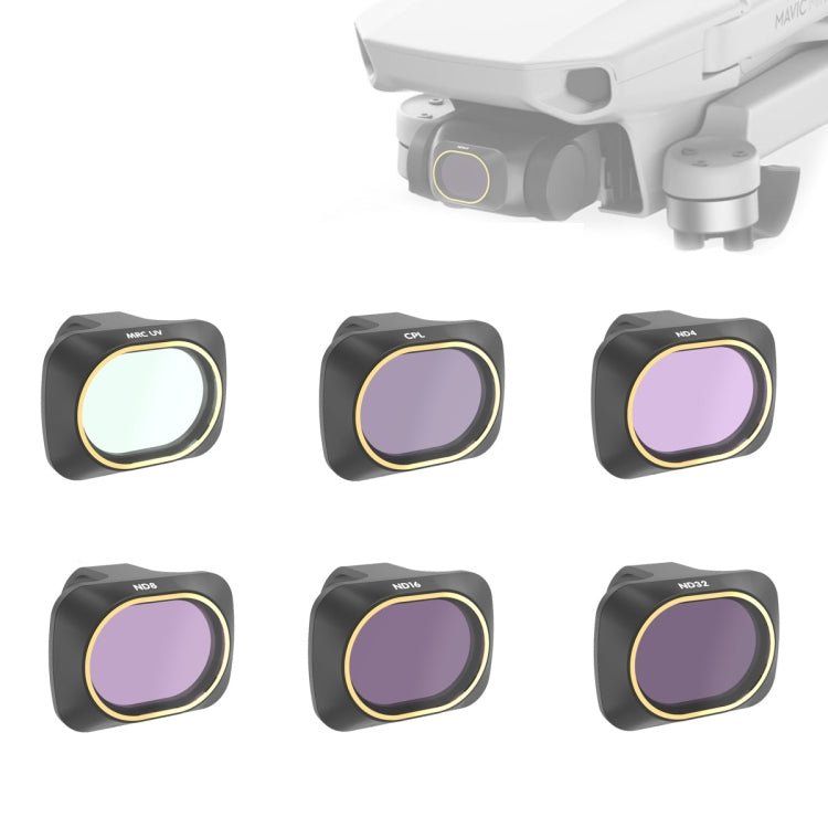 適用於大疆御MAVIC mini 御MINIKT-6IN1  UV+CPL+ND4+ND8+ND16+ND32濾鏡