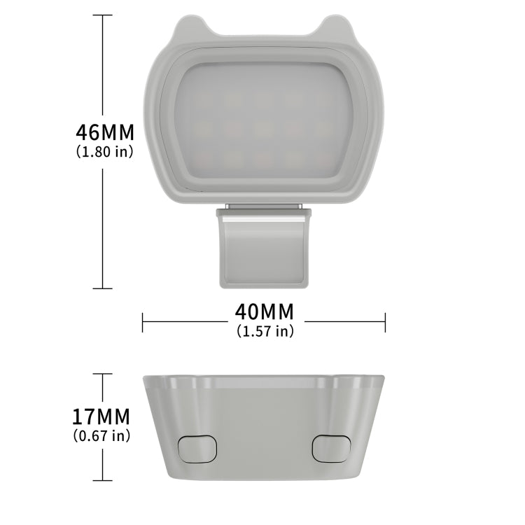 STARTRC 多功能通用貓耳朵磁吸補光燈 適用於DJI 手持雲台OM6/OM SE/OM 5/OM4 SE