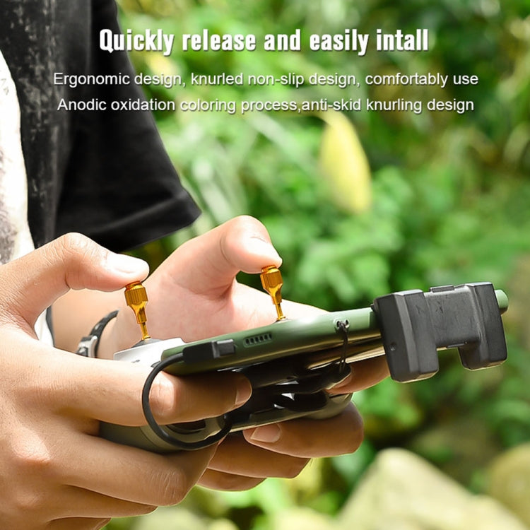 一對裝  STARTRC 1109606 適用於大疆 DJI Air 2S/air2/mini2 無人機遙控器鋁合金可收納不可拆卸伸縮可調節增高遙桿