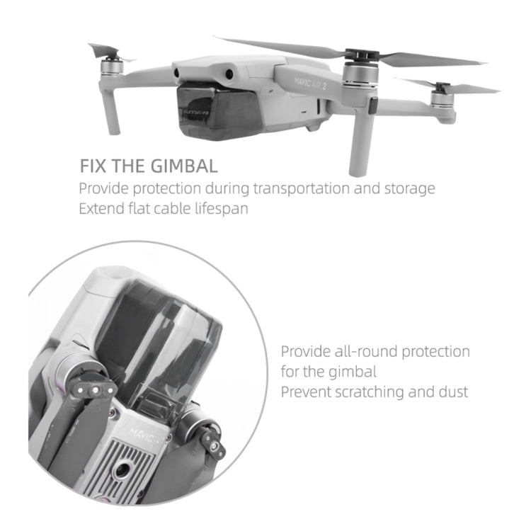 Sunnylife 適用於大疆御 Mavic Air 2 鏡頭保護蓋