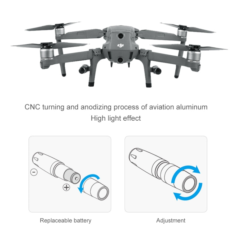 PGYTECH P-HA-030 LED夜航燈減震起落高腳架適用於大疆DJI Mavic 2