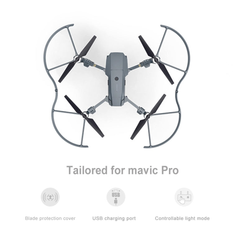 PGYTECH P-MA-124 專用LED彩燈槳恭弘=叶 恭弘保護罩適用於DJI Mavic Pro