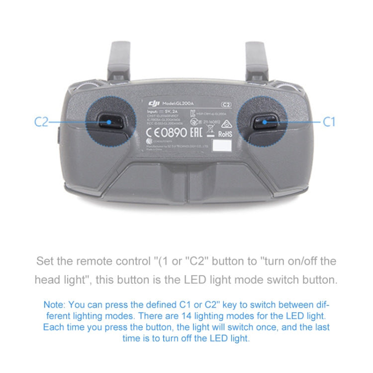 PGYTECH P-MA-124 專用LED彩燈槳恭弘=叶 恭弘保護罩適用於DJI Mavic Pro