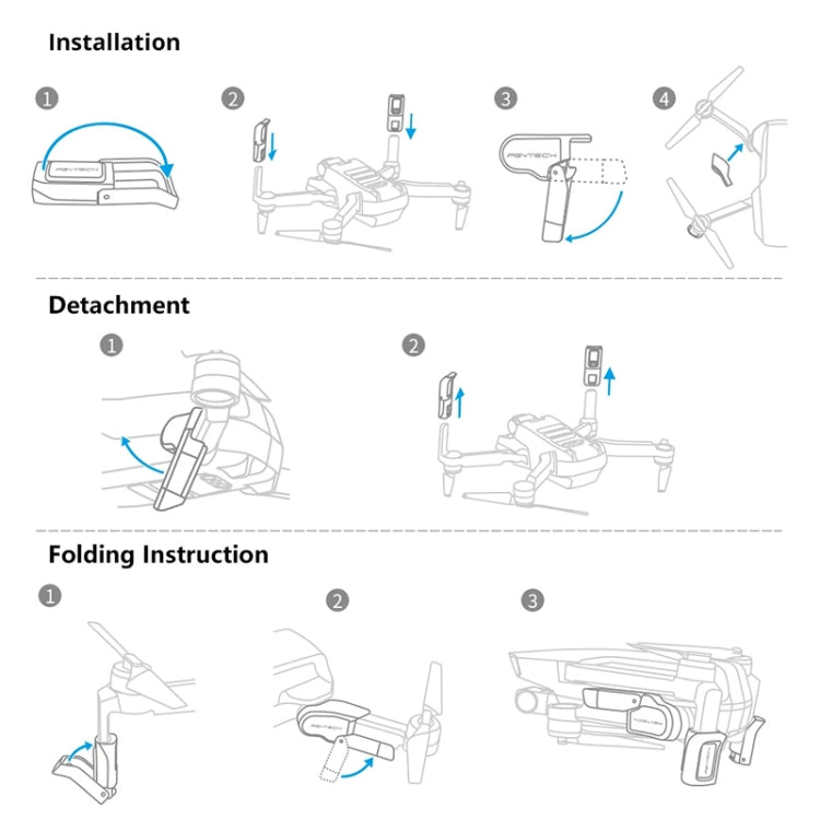 PGYTECH P-12A-012 適用於大疆御Mavic Mini 增高起落架