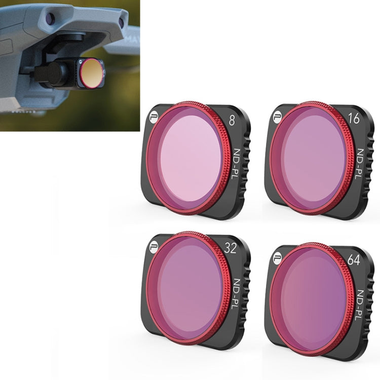 4 PCS PGYTECH P-16A-035 NDPL8/16/32/64濾鏡 適用於DJI大疆御Mavic Air 2