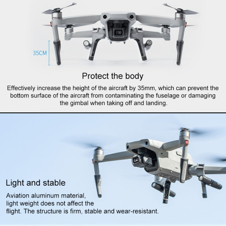 PGYTECH P-16A-038 適用於大疆御Mavic Air 2 增高起落架LED套裝